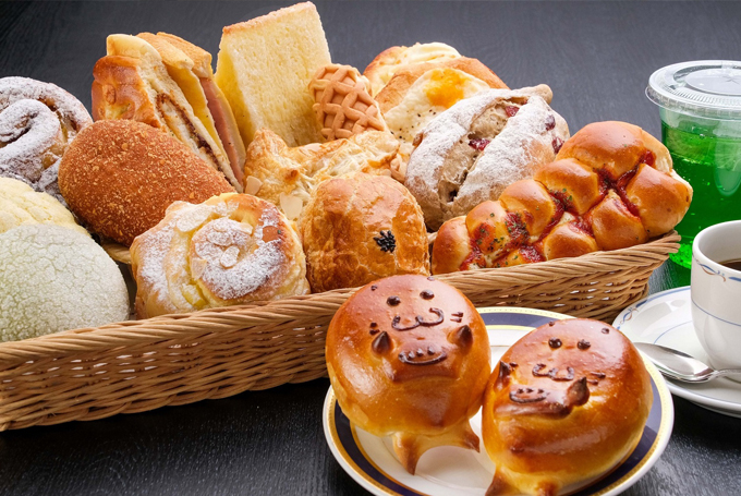 箱根園プリンスパン工房のパンの写真