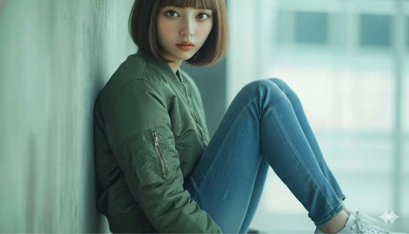 MVの主人公がMA-1を着ている